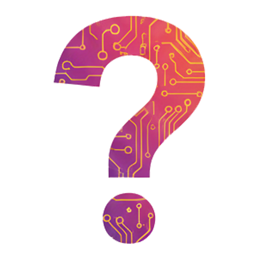A stylized question mark designed with a circuit board pattern. This visual represents solving complex IT challenges, providing expert answers to technical questions, and offering strategic technology consulting for businesses.